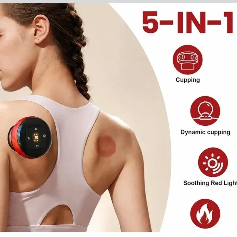 Becommend 5-in-1 Smart Cupping Therapy Massager 20 Levels Heat Suction Remote